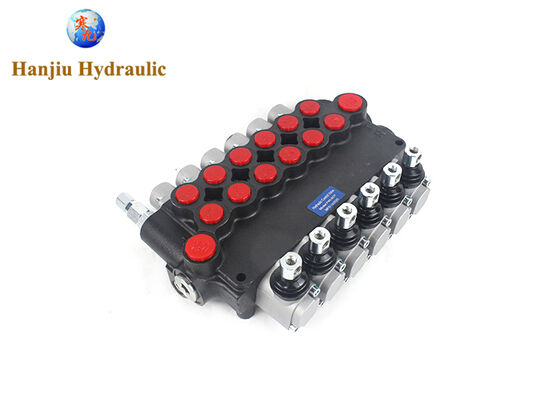 P80 시리즈 모노블록 제어 밸브,6 스프링 제어 핸들, BSPP 포트